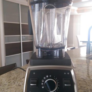Clean, Empty Vitamix Professional Series 750 blender on counter