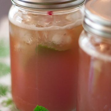 This watermelon limeade is beautiful, tasty and easy to make in the blender.