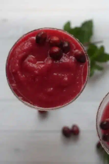 Cranberry Orange Margarita - a festive twist on an icy margarita.