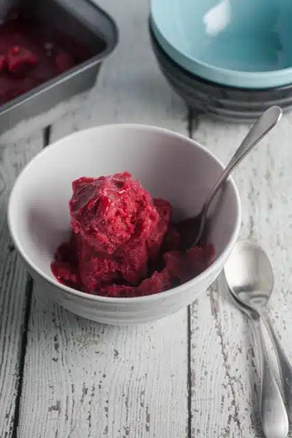 Cranberry Orange Sorbet is easy to make, delicious and takes only minutes to prepare.