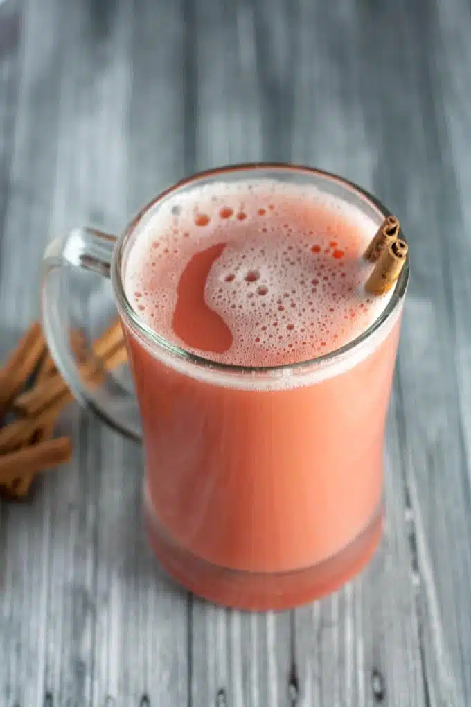 One Cup Caramel Apple Cranberry Cider made in your Blender
