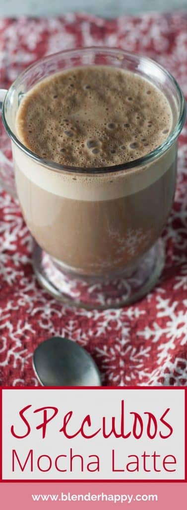 Speculoos cookie butter, chocolate, milk and espresso come together to make this indulgent Speculoos Mocha Latte. It is a perfect way to start your weekend or to cap off your day.