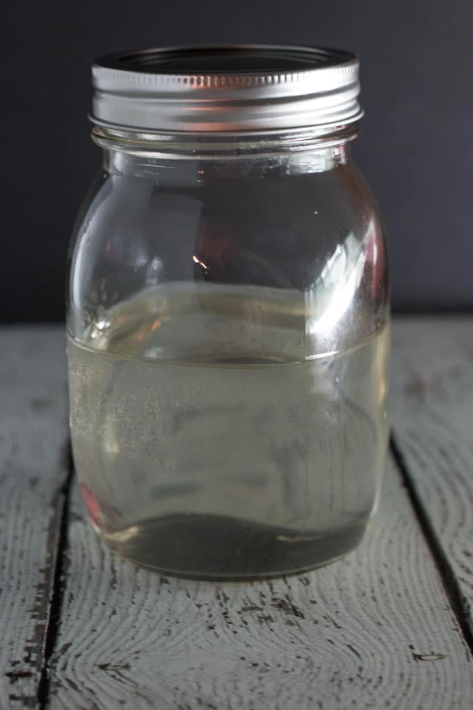 Simple Syrup made in the blender. Add your own flavour combinations to the syrup and add to carbonated water for homemade soda.