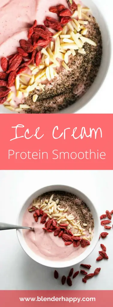 Ice Cream Protein Smoothie bowl is a great way to start your day. Tastes just like an ice cream treat while delivering a nutritious packed breakfast.