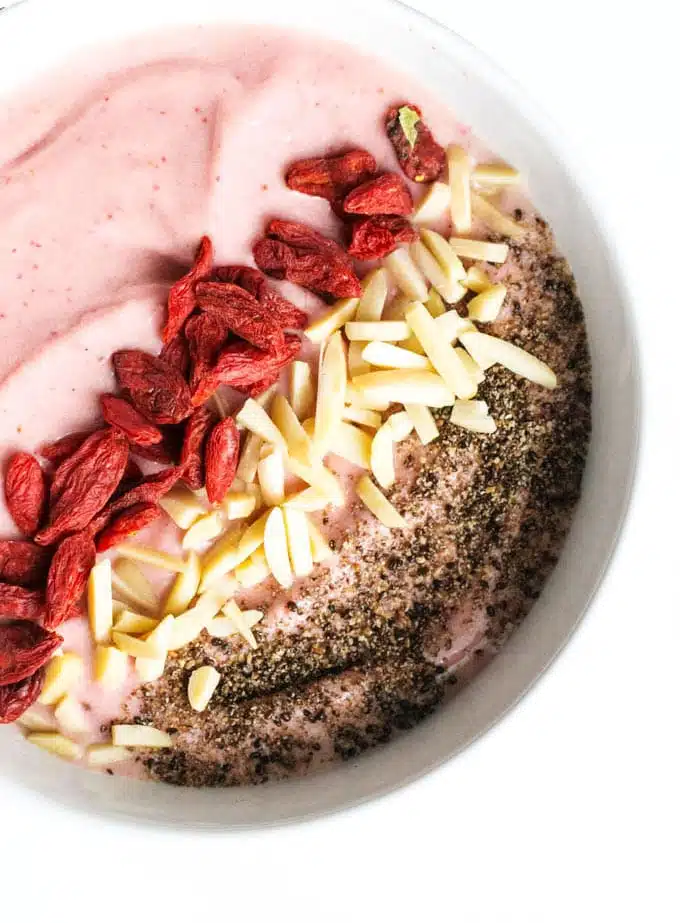 Ice Cream Protein Smoothie bowl is a great way to start your day. Tastes just like an ice cream treat while delivering a nutritious packed breakfast.