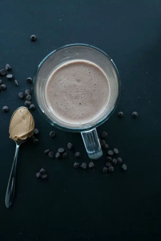 Peanut Butter + Chocolate + Coffee = Indulgent Peanut Butter Mocha Latte