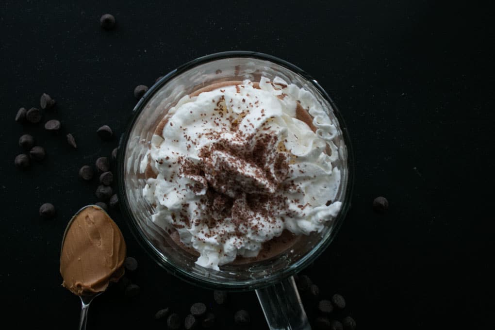 Peanut Butter + Chocolate + Coffee = Indulgent Peanut Butter Mocha Latte