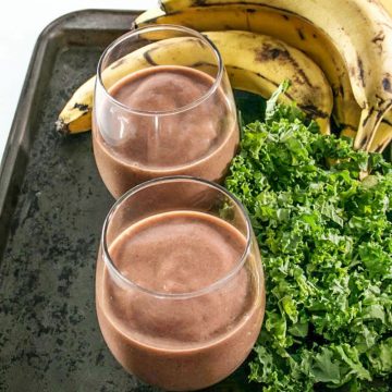 This vegan Strawberry Coconut Kale Protein Smoothie will help keep you going all morning long. Even if you aren't a big fan of kale you should give this tasty smoothie a try. You won't even taste the greens.