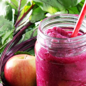 Get your beet on with this Vanilla Strawberry Beet Smoothie that you can easily make in minutes at home.