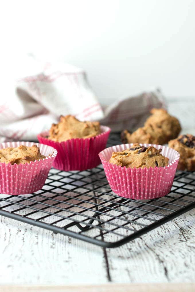 Carrot Raisin Pecan Bites made in the blender are great tasting, low in sugar and fat.