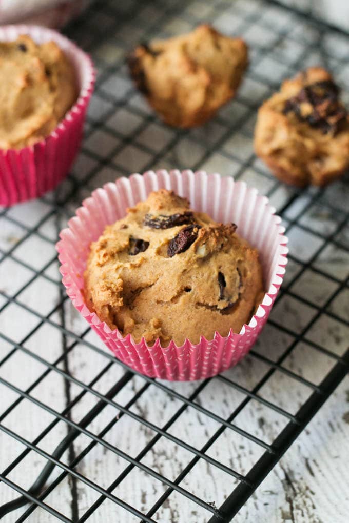 Carrot Raisin Pecan Bites made in the blender are great tasting, low in sugar and fat.