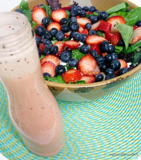 Strawberry Poppyseed Dressing by Organically Mo