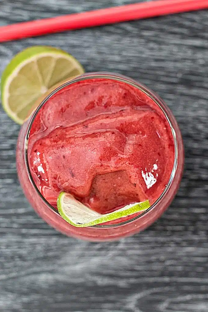 Cherry Peach Limeade Smoothie