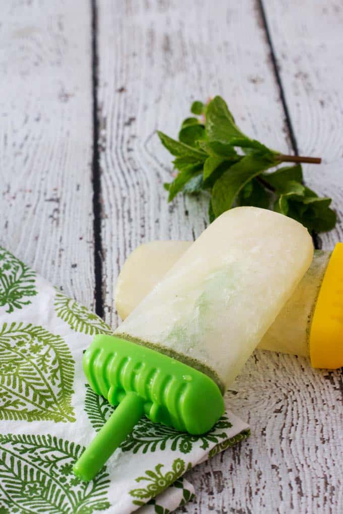 Mint Mojito Ice Pops - the perfect adult treat.