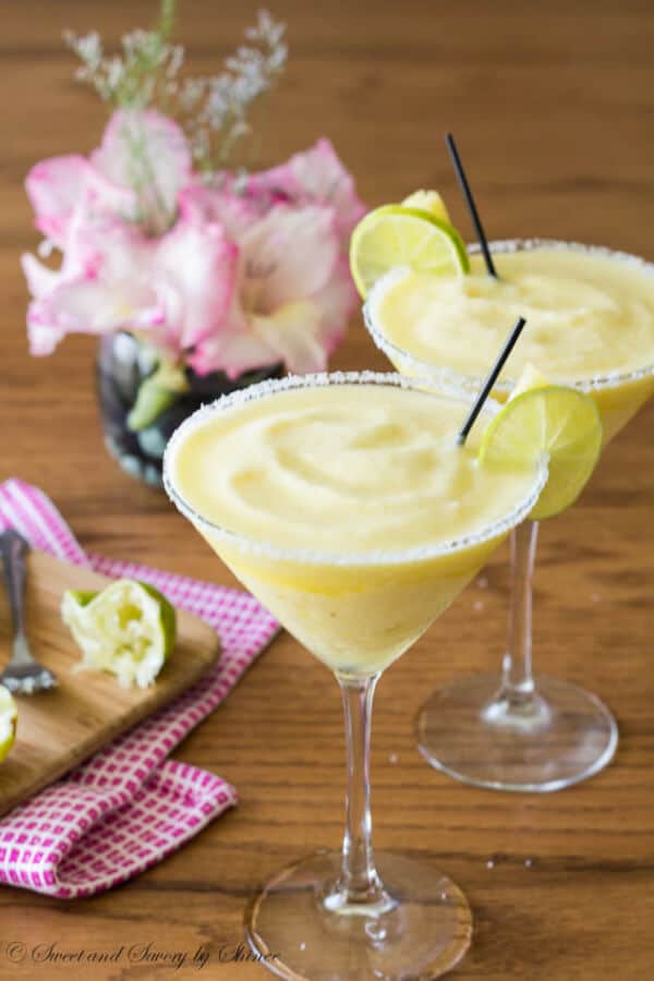 Frozen Pineapple Margarita by Sweet & Savory by Shinee