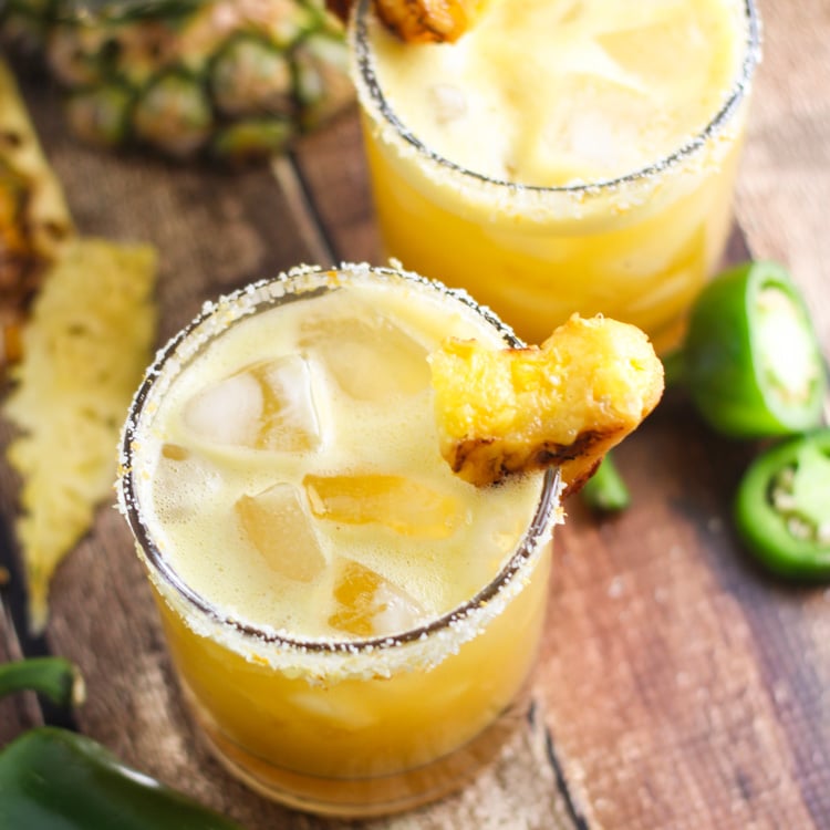 Grilled Pineapple Jalapeno Margarita by Platings & Pairings