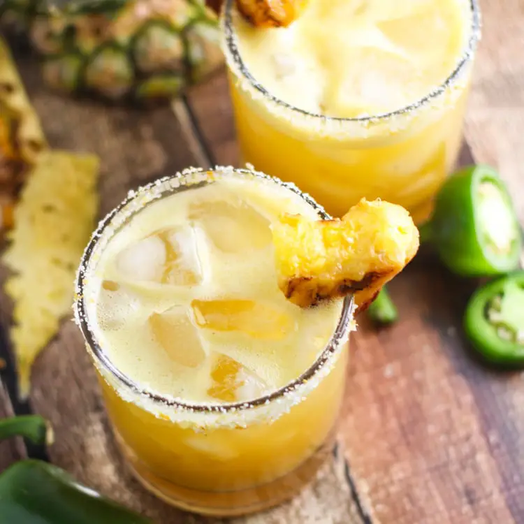 Grilled Pineapple Jalapeno Margarita by Platings & Pairings