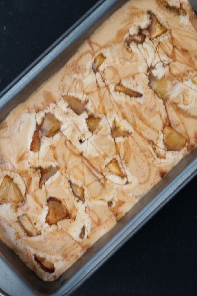 Enjoy this No Churn Caramel Apple Ice Cream that you can make with less than 10 mins of hands on prep. You won’t find this tasty flavour in the corner store.