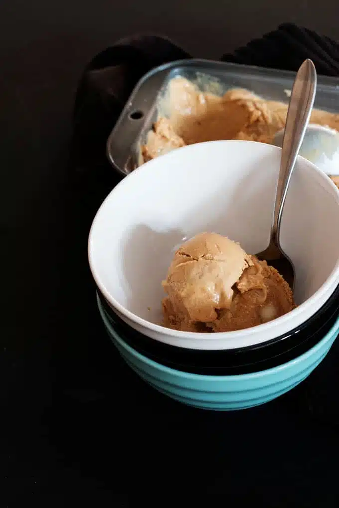 No Churn Caramel Apple Ice Cream