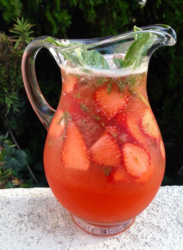 Strawberry Basil Lemonade from Ciao Florentina