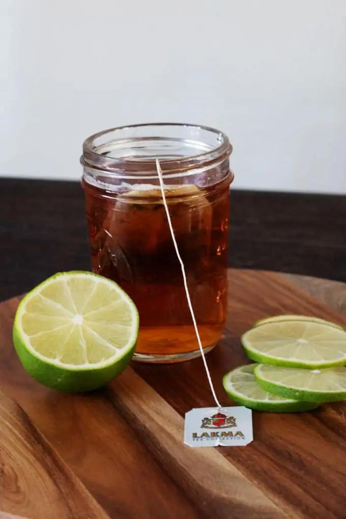 Make your own strawberry lime iced tea and keep cool and refreshed.