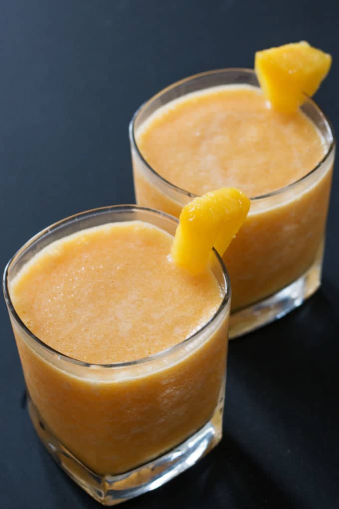 An Orange Pineapple Margarita is a great way to start your weekend.