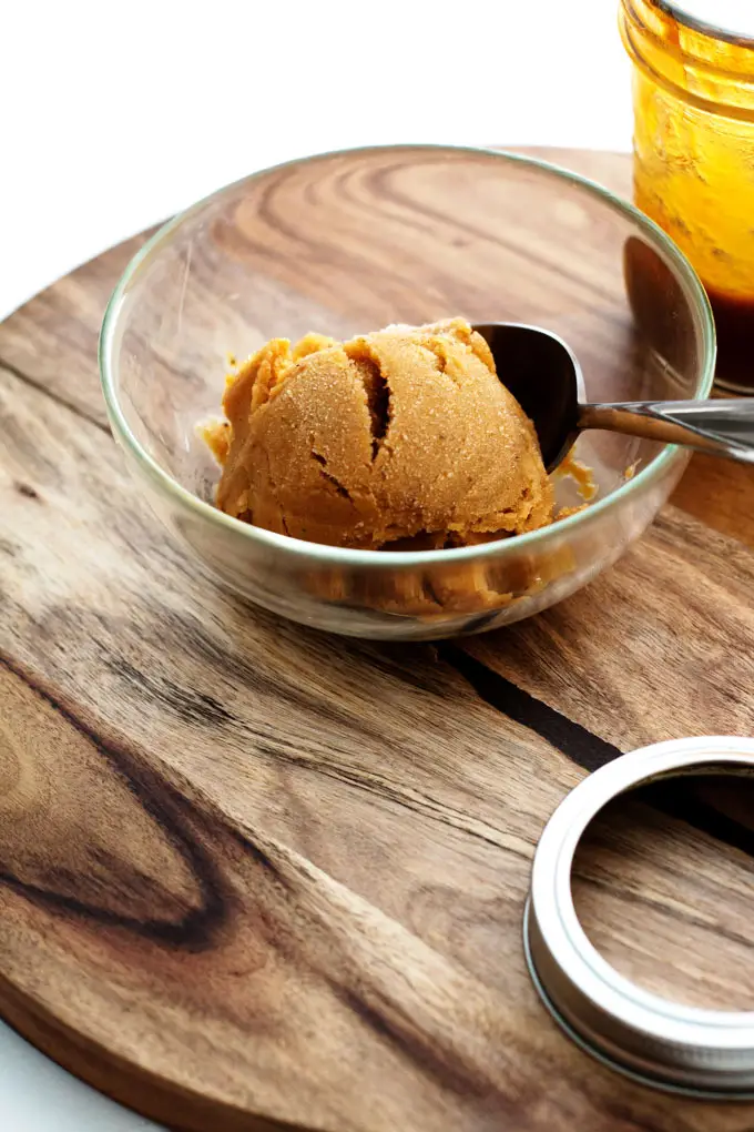 scoop of ice cream in bowl