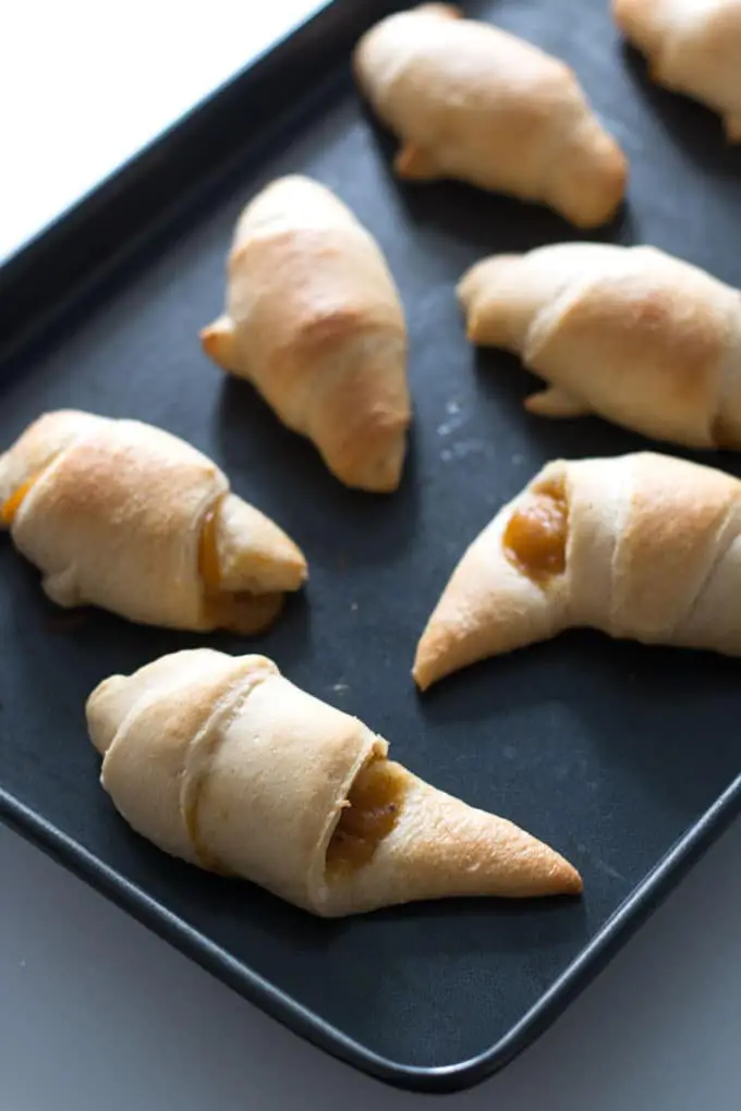 Maple pumpkin breakfast croissants on the table in minutes