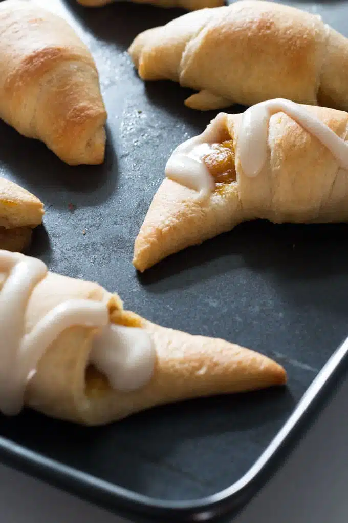 Maple pumpkin breakfast croissants on the table in minutes