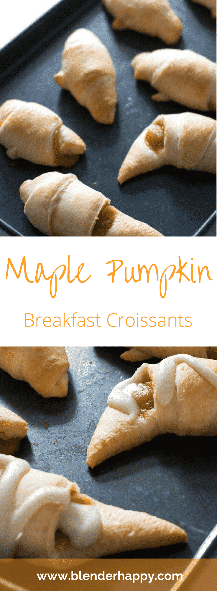 Maple pumpkin breakfast croissants on the table in minutes » Blender Happy
