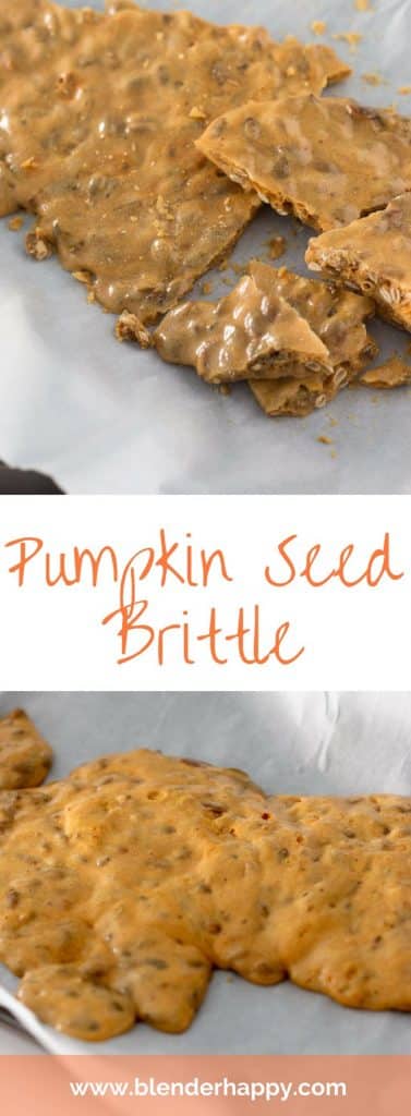 A tasty and easy to make Pumpkin Seed Brittle that is perfect for entertaining or as a gift.