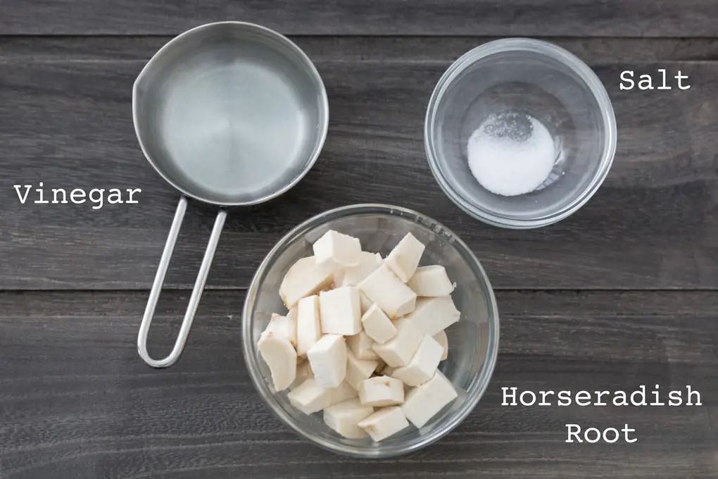 Eliminating sugar from your diet? Try making this easy 3 ingredient whole30 compliant horseradish in less than 5 minutes.