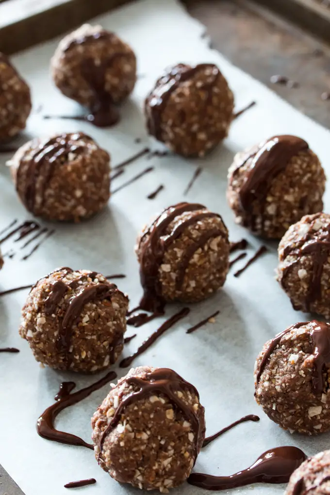 Chocolate Coconut Date Protein Bites are a great bite sized snack. Gluten free, dairy free and full of taste.