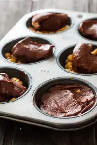 Chocolate Peanut Butter Caramel Ice Cream Cups starts with delicious, creamy 4-ingredient nice cream and ends topped with caramel sauce and peanuts.