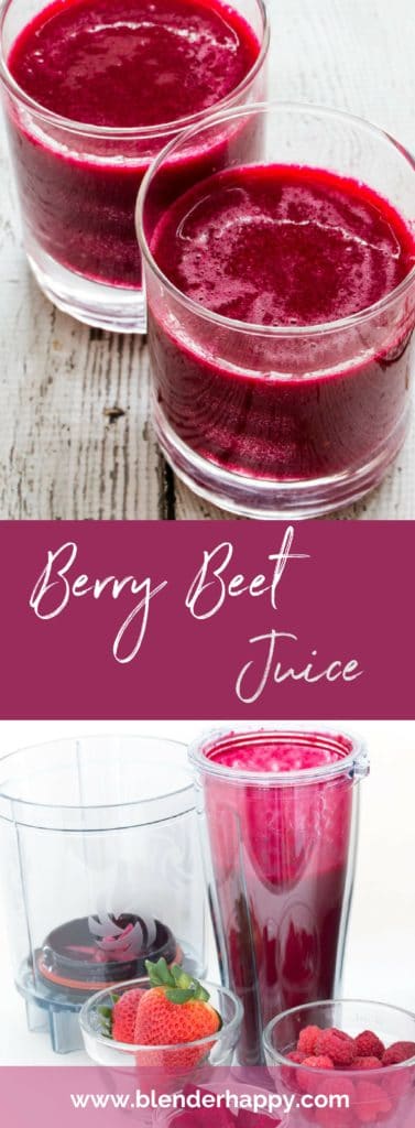 Berry Beet Juice, known simple as the best red juice in our house, can be made in just minutes. No added sugar!