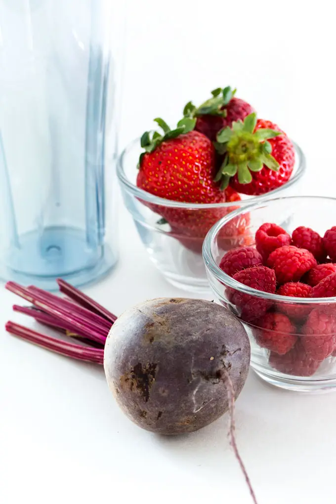 Berry Beet Juice, known simple as the best red juice in our house, can be made in just minutes. No added sugar!