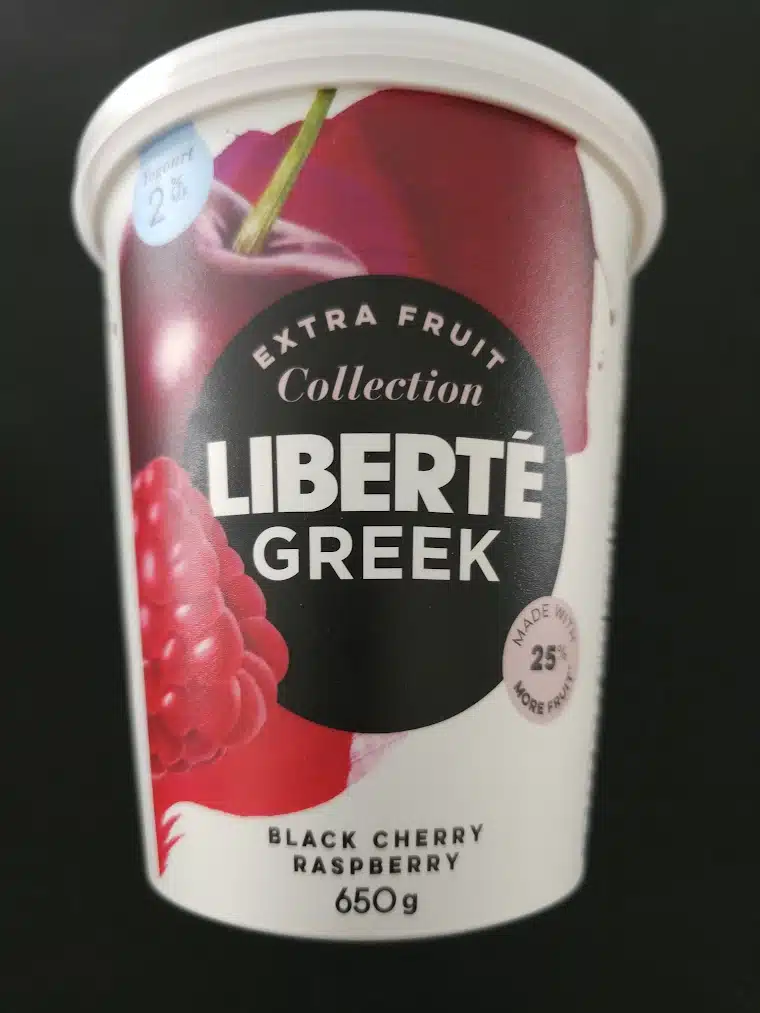 Container of Greek Yogurt